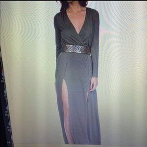 Miss Avenue Olive Green Maxi Dress